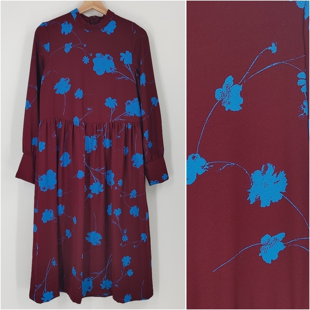 Vero Moda Zitta Long Sleeve Midi Dress